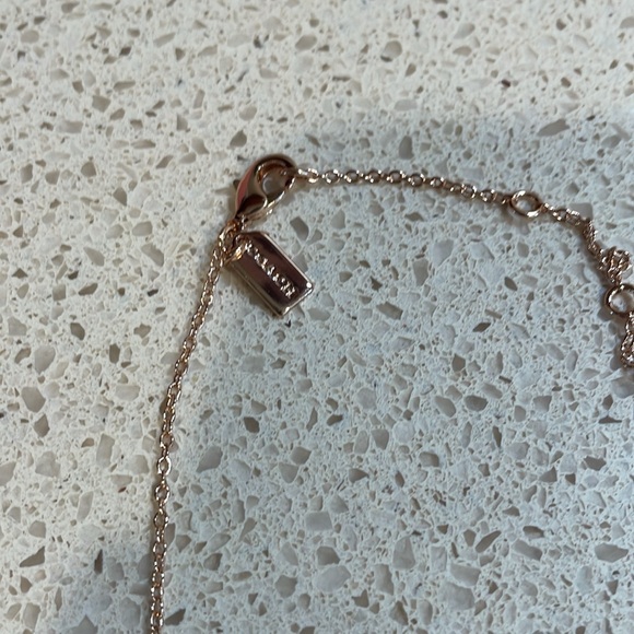 Coach NWT Rose Gold Floral Earrings and Necklace Set - Picture 5 of 5